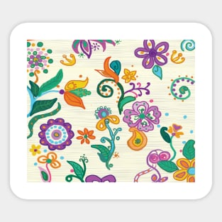 Kids Flowers and Imagination Sticker